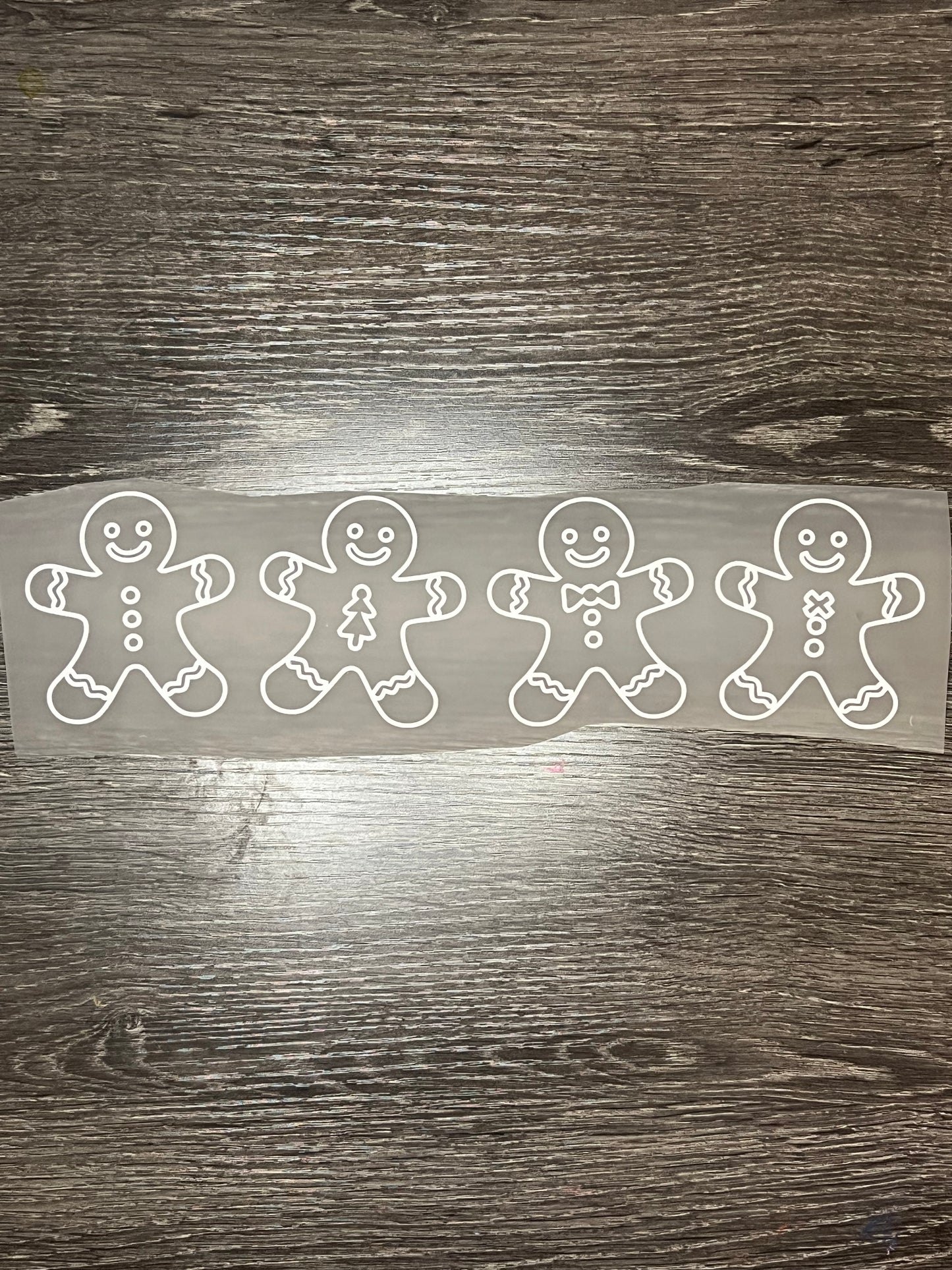 Gingerbread man print transfer