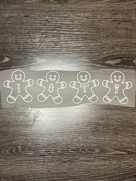 Gingerbread man print transfer