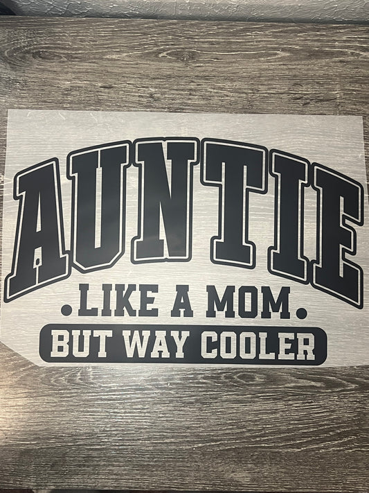 Auntie print transfer