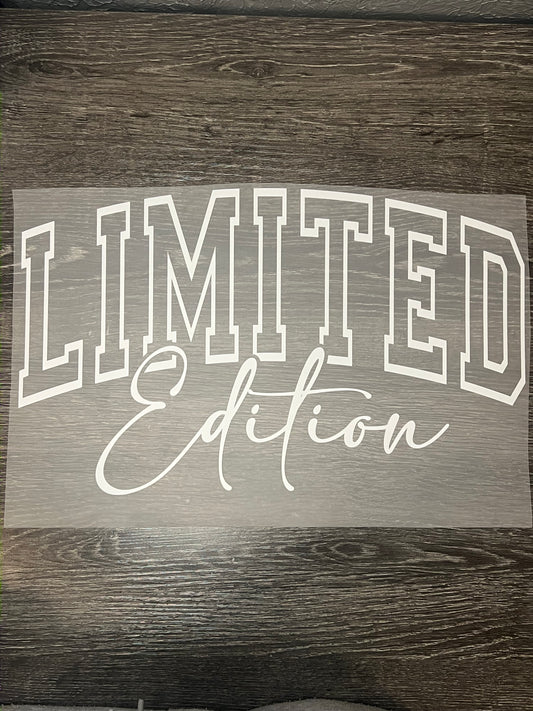 Limited edition print transfer