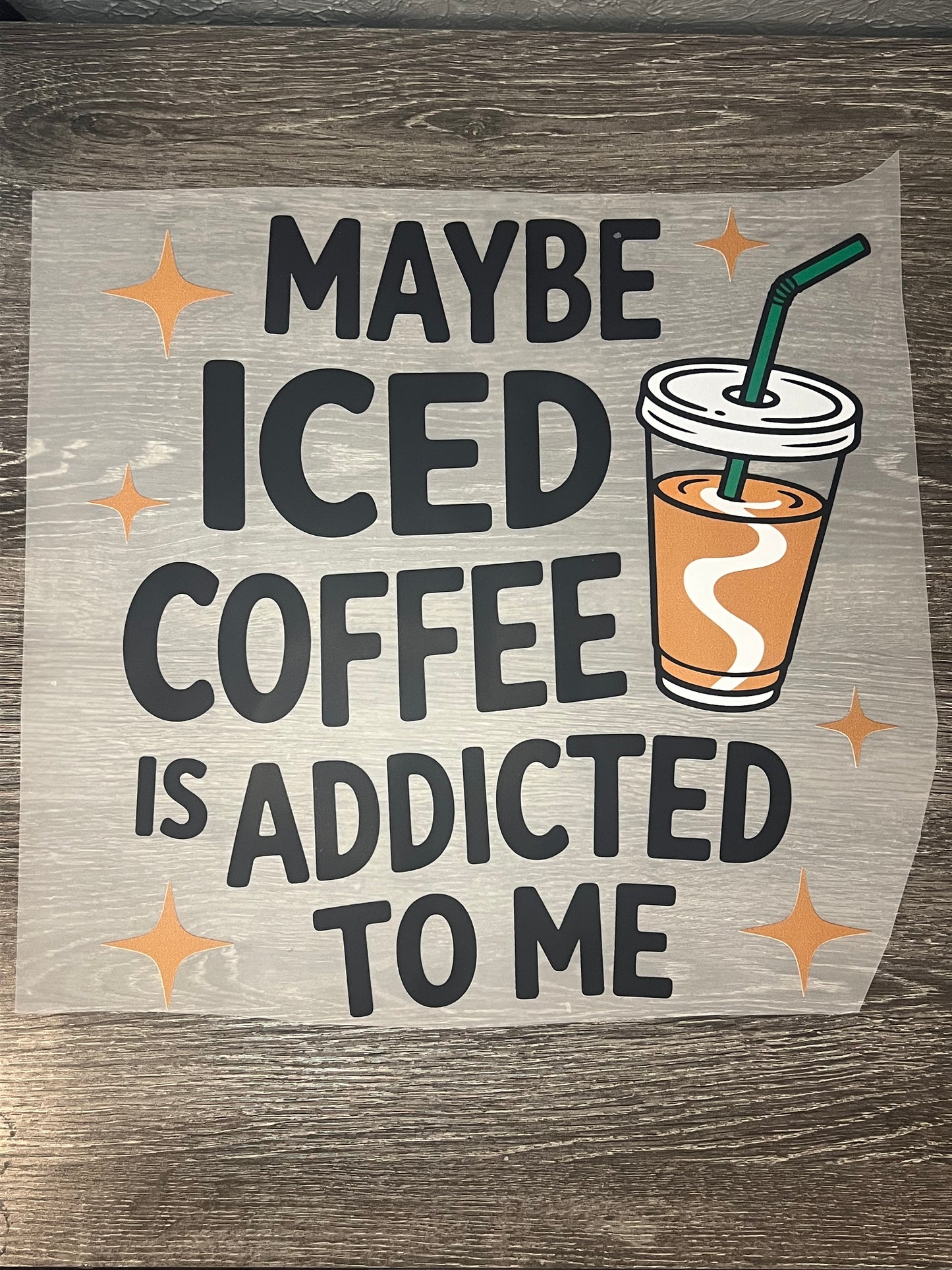 Coffee shirt transfer (BACK ONLY)