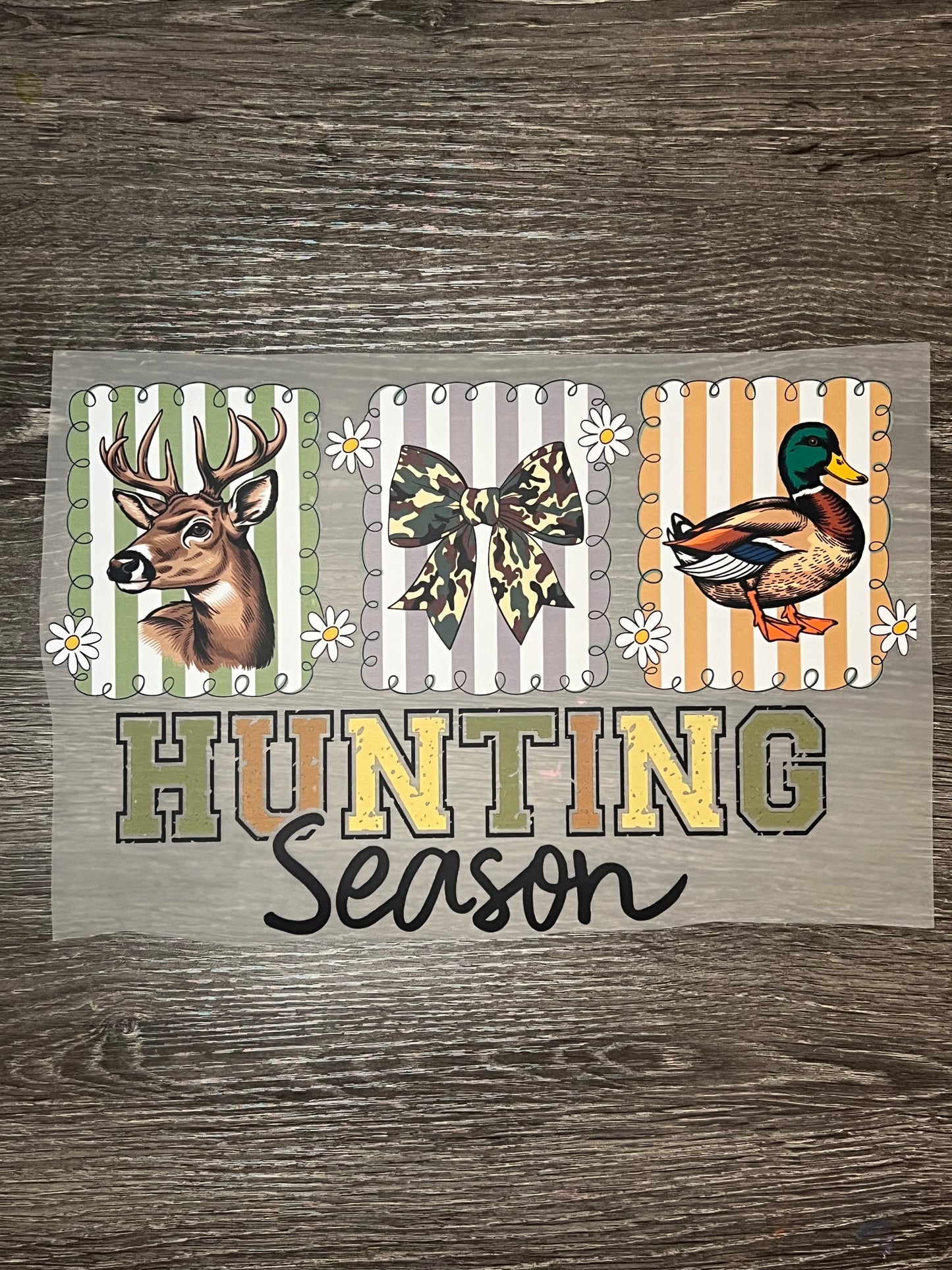 Hunting season print transfer