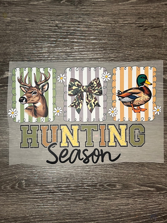 Hunting season print transfer