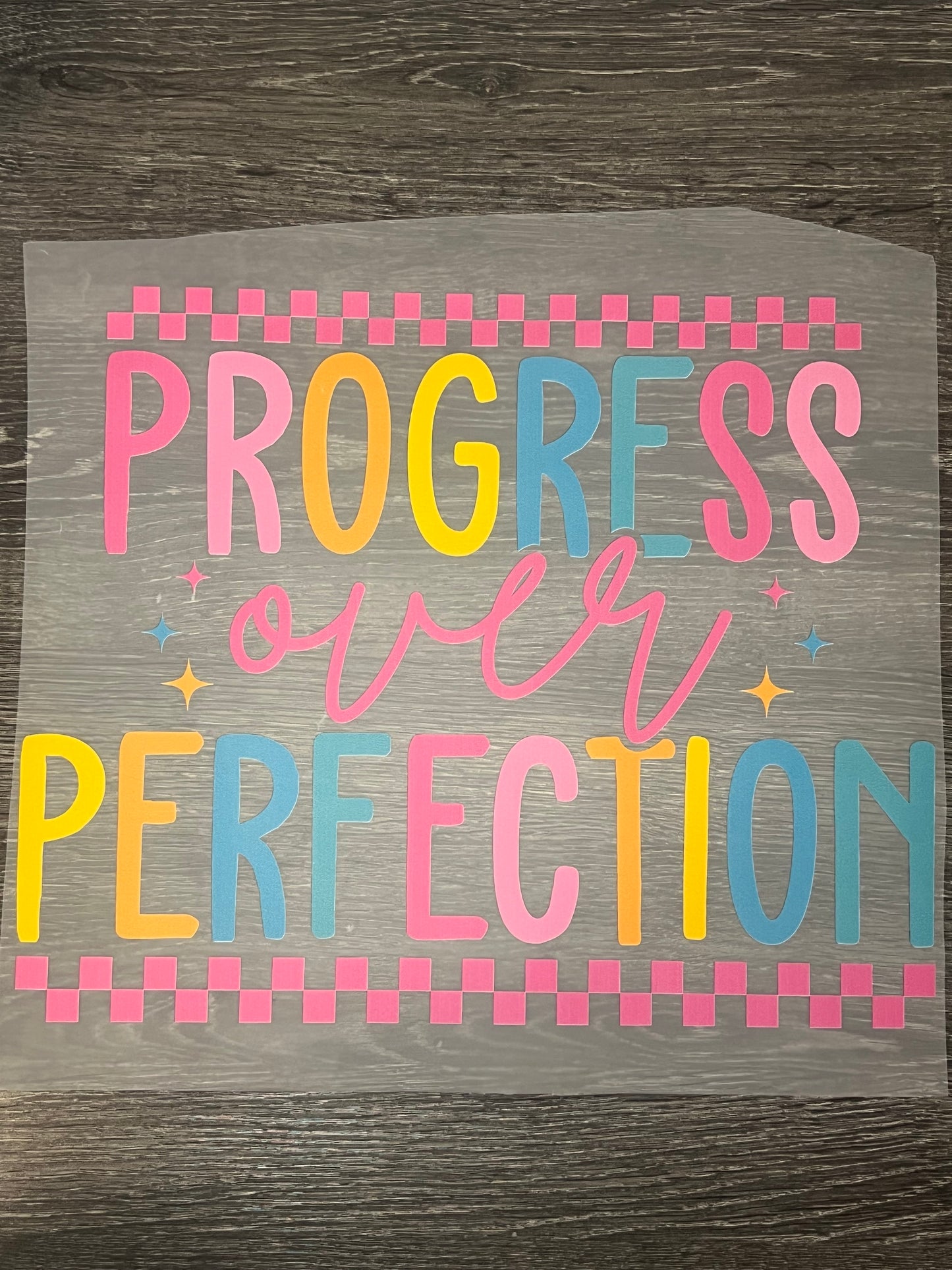 Progress perfection print transfer