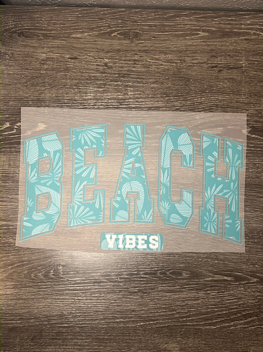Beach print transfer
