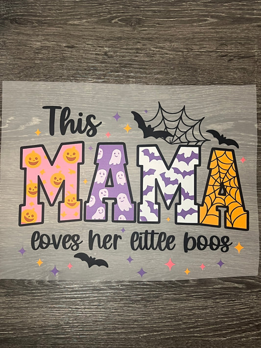 Mama Halloween print transfer