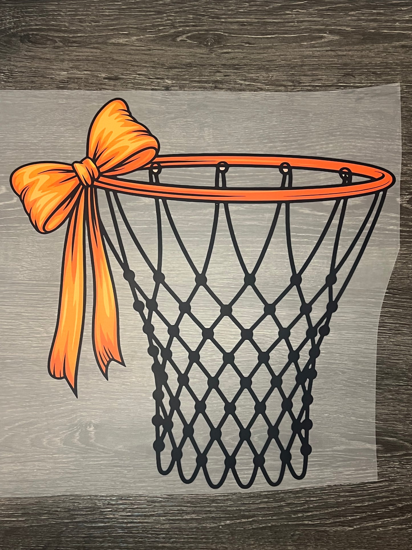 Basketball print transfer