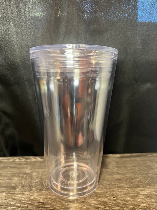 16oz Acrylic Tapered Tumbler