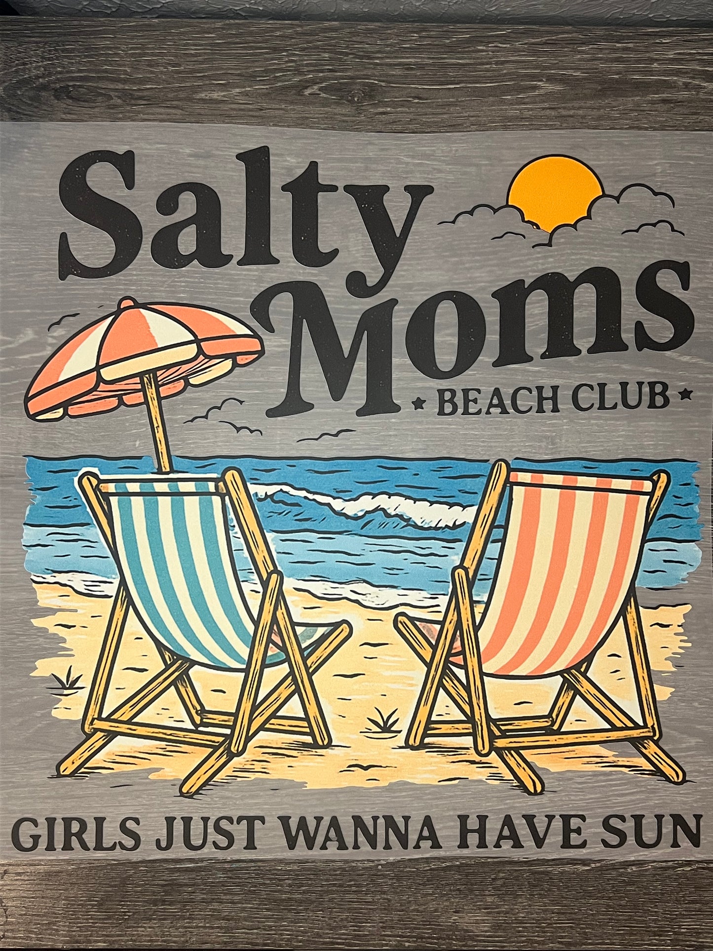 Salty moms shirt transfer (BACK ONLY)