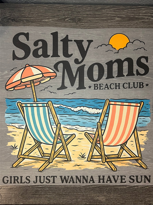 Salty moms shirt transfer (BACK ONLY)