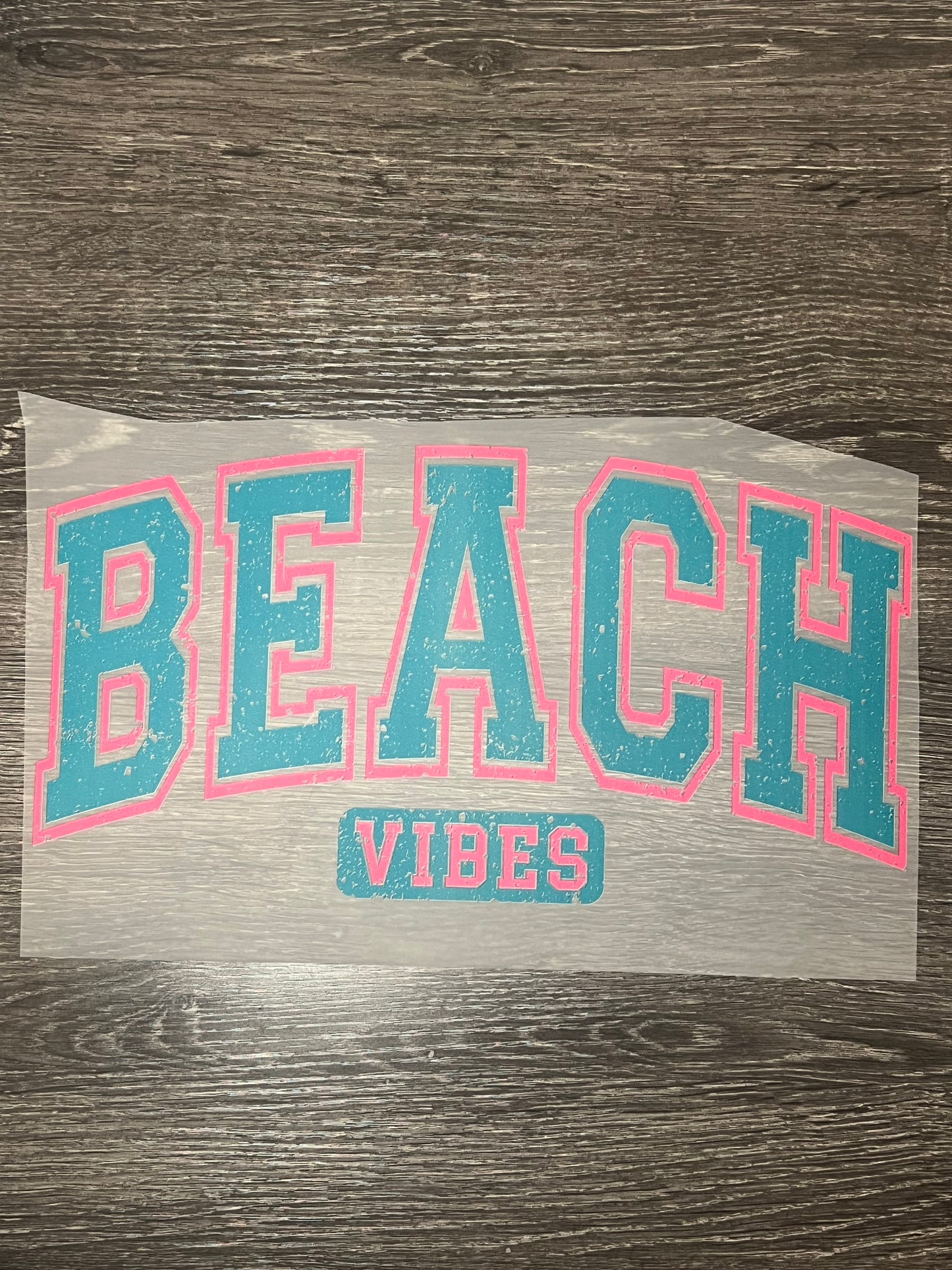 Beach print transfer