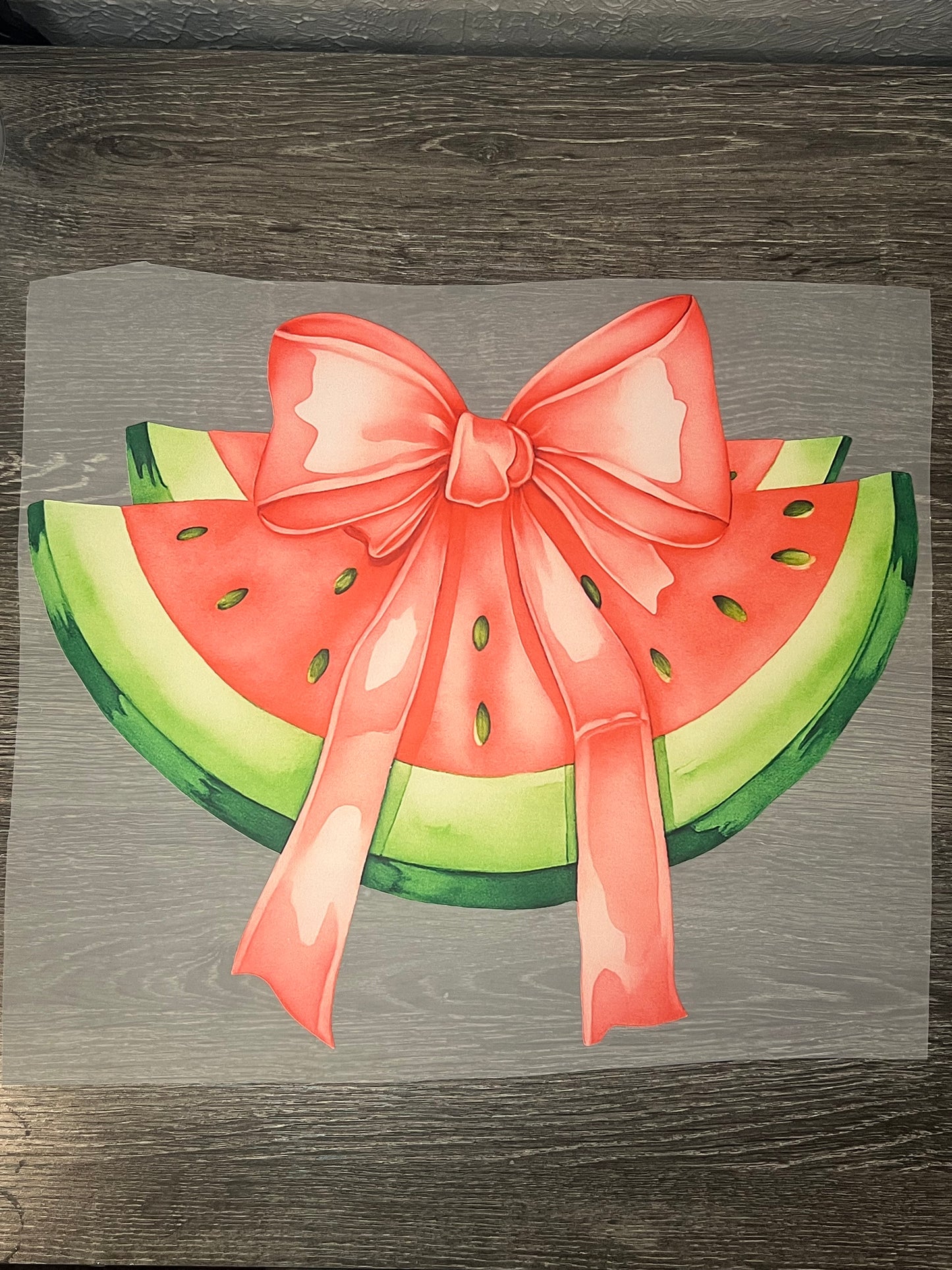 Watermelon print transfer