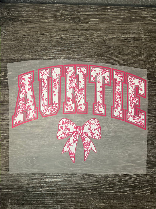 Auntie print transfer