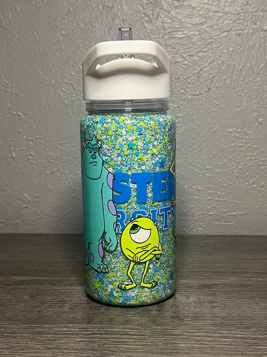 10oz Glitter pre-made with cartoon wrap
