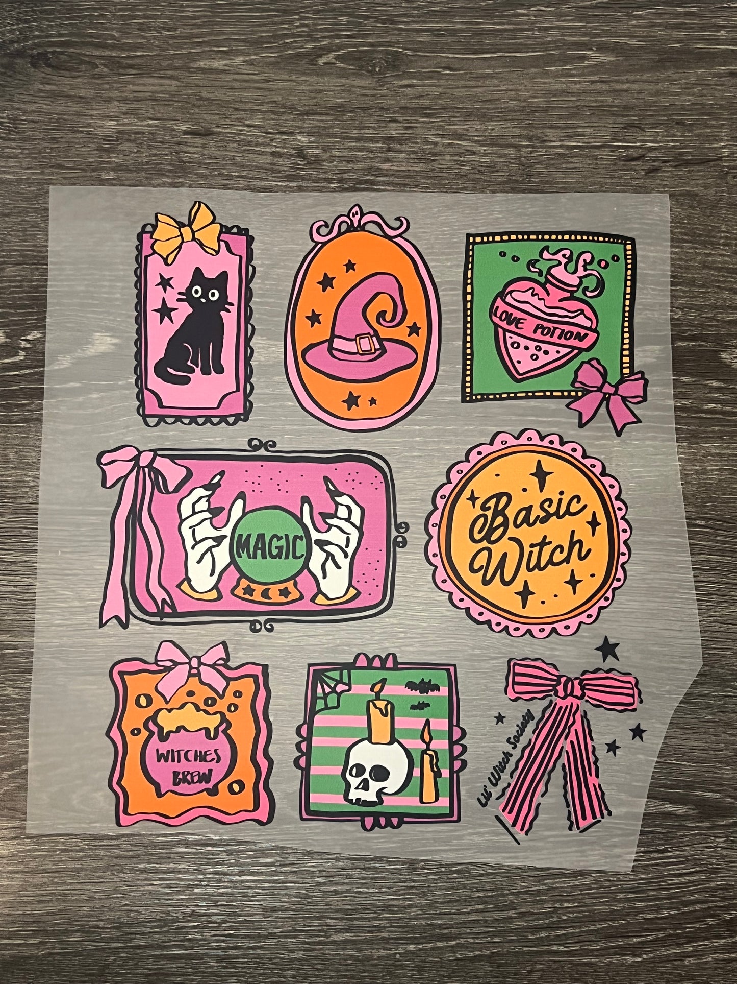 Halloween print transfer