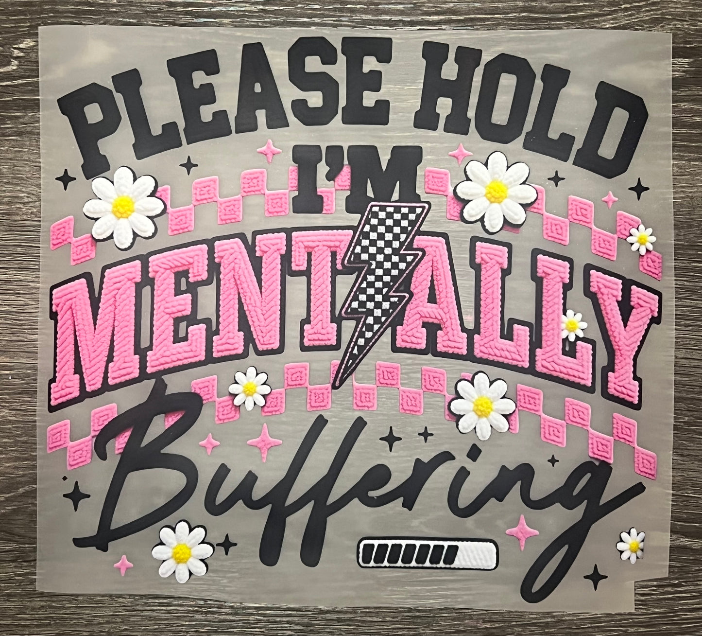 Mentally buffering print transfer