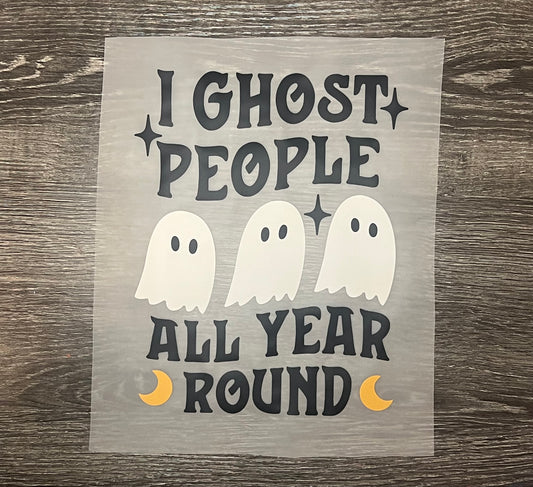 Ghost people print transfer