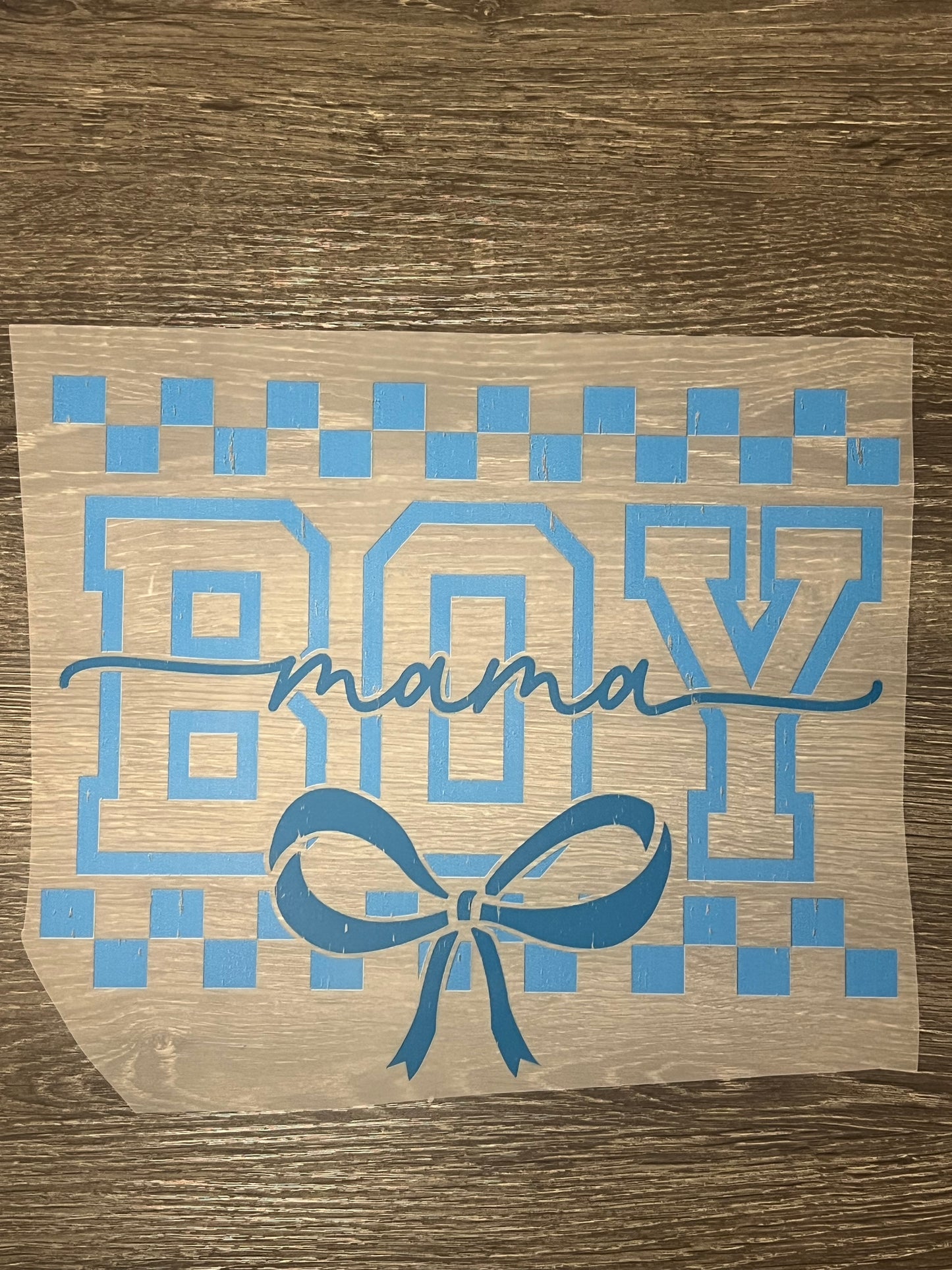 Boy mom print transfer