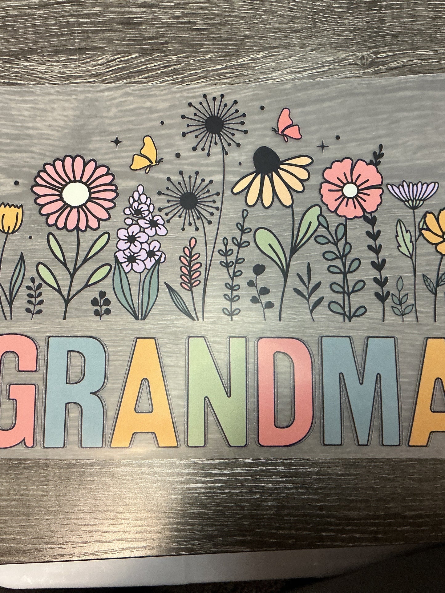 Grandma print transfer