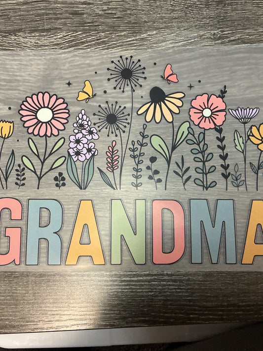 Grandma print transfer