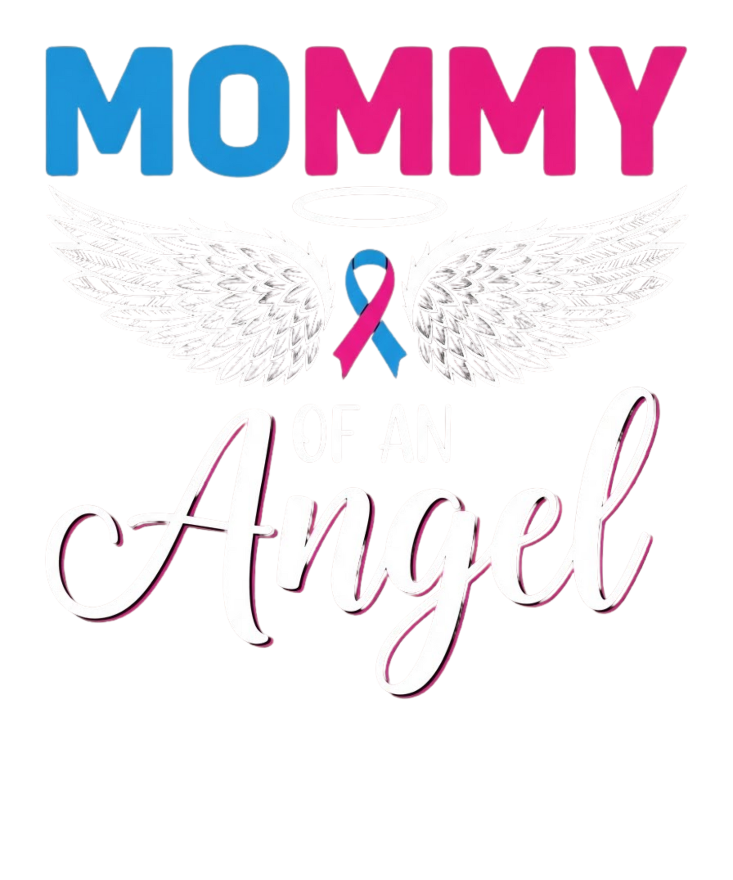 Mommy angel print transfer