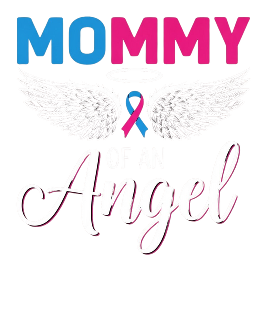 Mommy angel print transfer