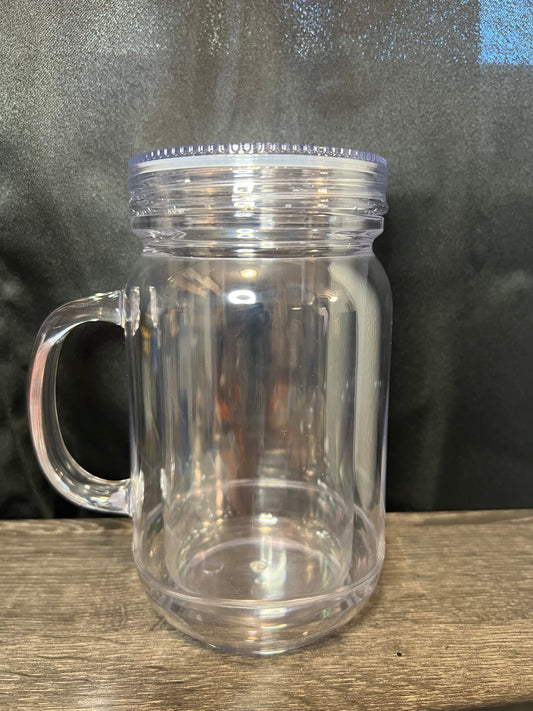 20oz Acrylic Mason Jar