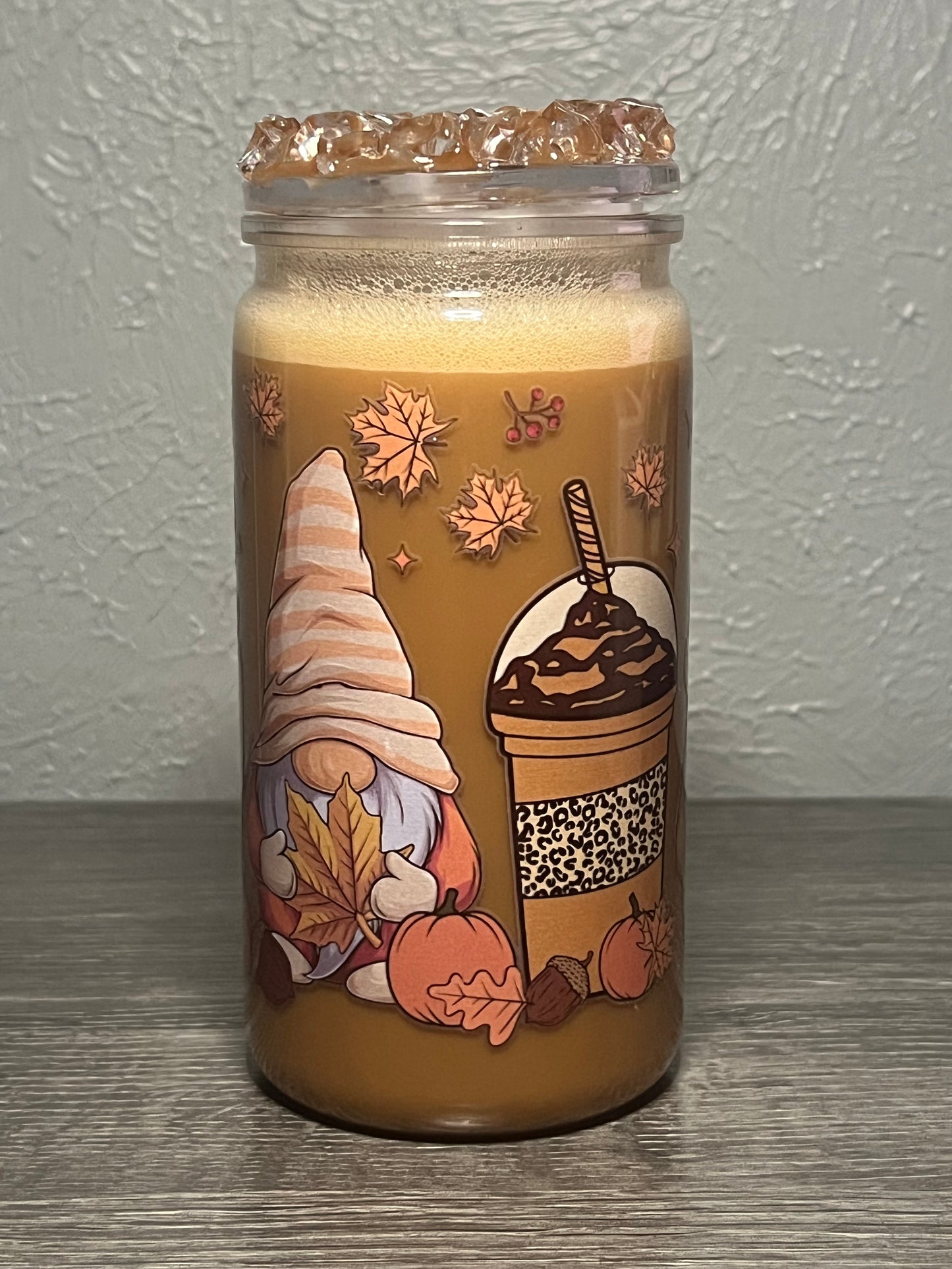 16 oz Colored pre-made with coffee wrap
