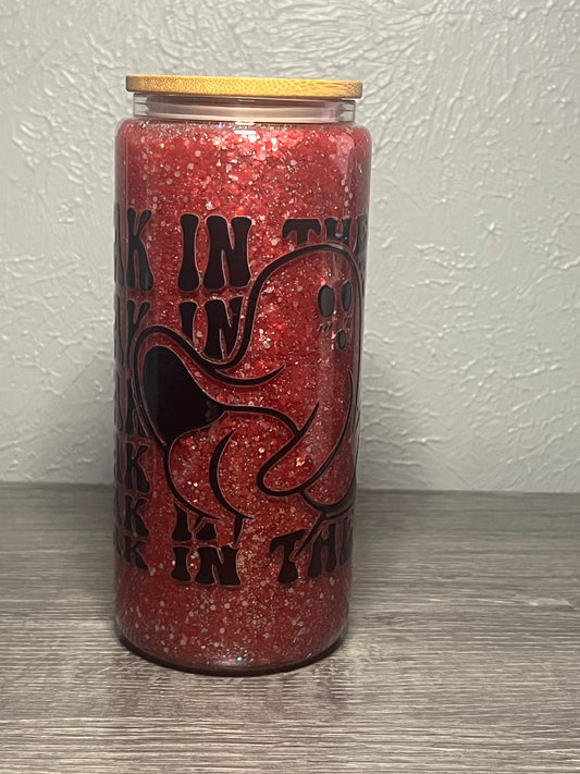 18oz Glitter pre-made with ghost wrap