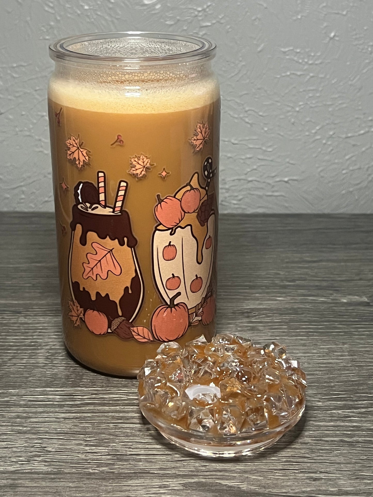 16 oz Colored pre-made with coffee wrap