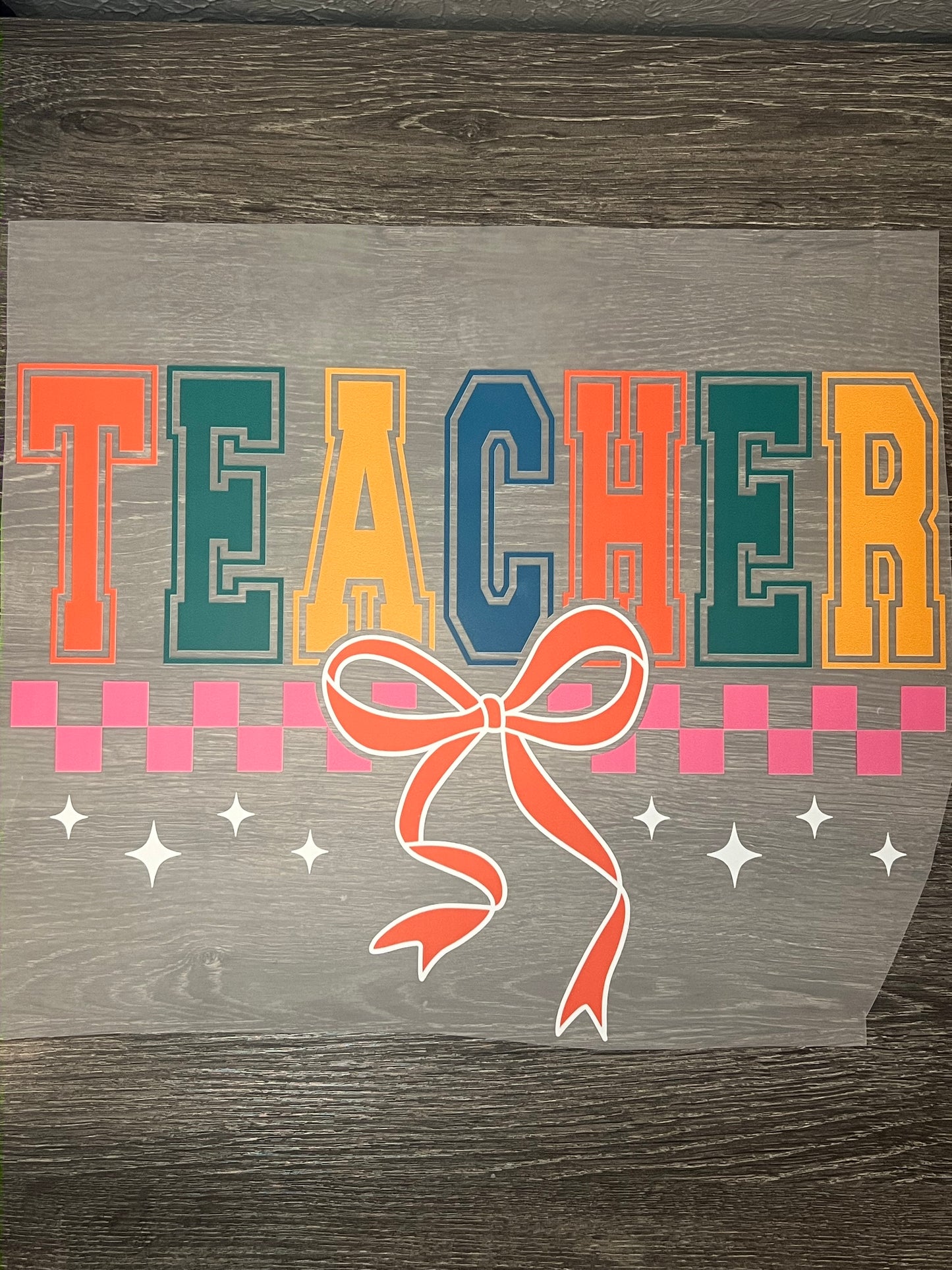 Teacher print transfer