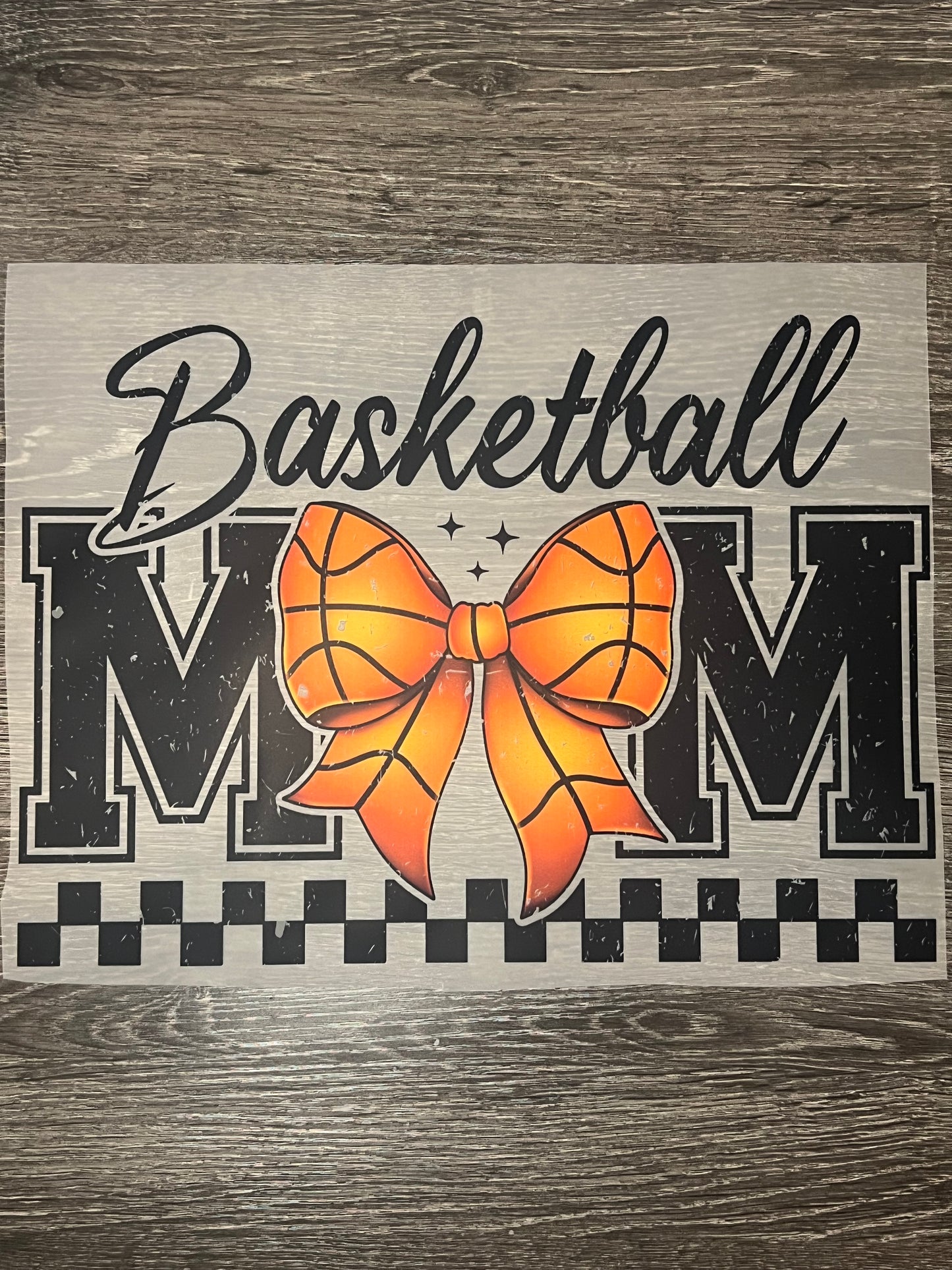 Basketball mom print transfer