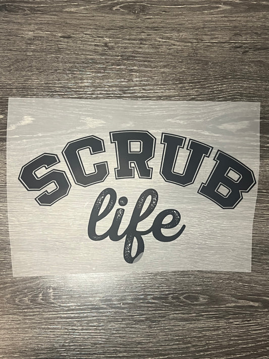 Scrub life print transfer