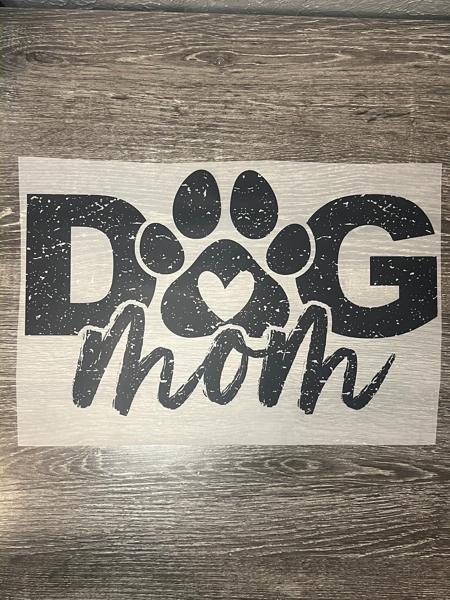 Dog mom print transfer