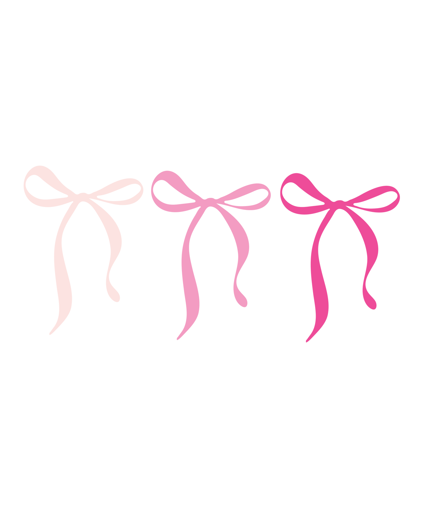 Bows print transfer