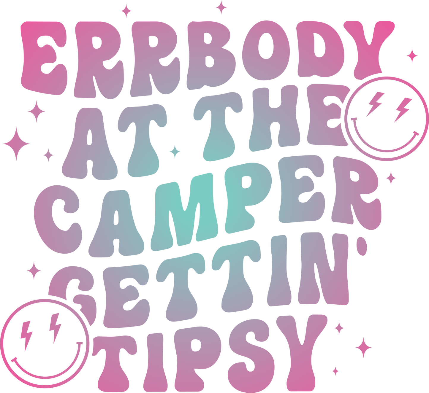 Camper (front & back) print transfer